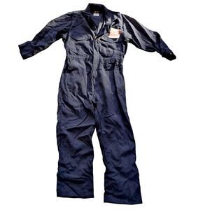 New Blue Saf-Tech JSNV 1525 Flame-Resistant Nomex 111A Coverall MED 38S-40S